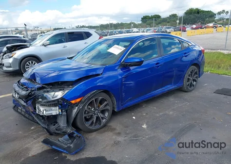 2021 Honda Civic Sport z USA, uszkodzony, nr VIN 2HGFC2F89MH533770